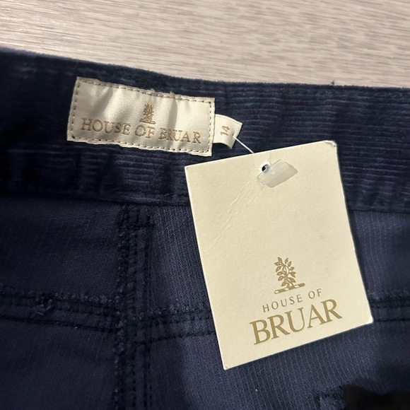 House of Bruar Womens Corduroy Pants Blue Straight Leg Size 14 - Picture 3 of 6